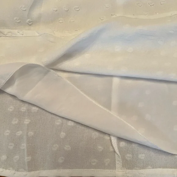 NWT Pretty White Ruffle, Long Sleeve Top - Picture 7 of 16